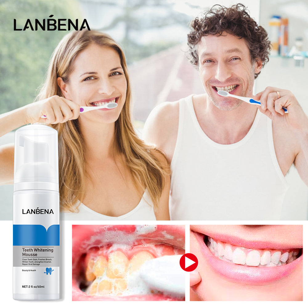 Lanbena Blanchiment Des Dents Mousse Dentifrice Dentaire 60ml