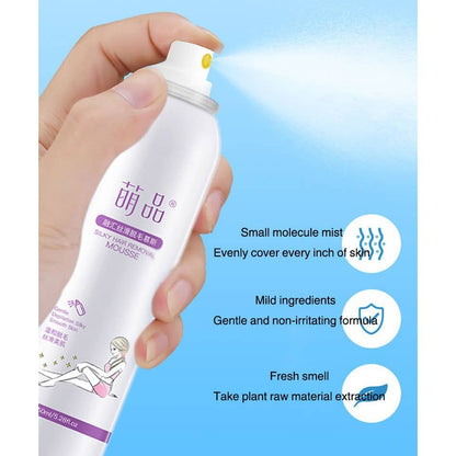 Spray Epilation,Hair Removal Spray,DéPilatoire Indolore,Non-Irritant pour dépilatoires,Spray épilatoire pour Hommes et Femmes